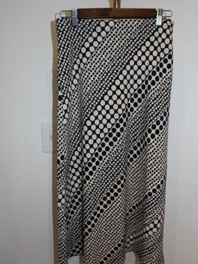 Women's LOFT Midi Dots & Hearts Skirt Size Small